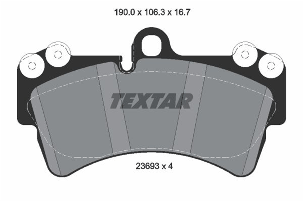 TEXTAR 2369302 - Fren Balatasi Ön - Vw Touareg-q7-cayenne