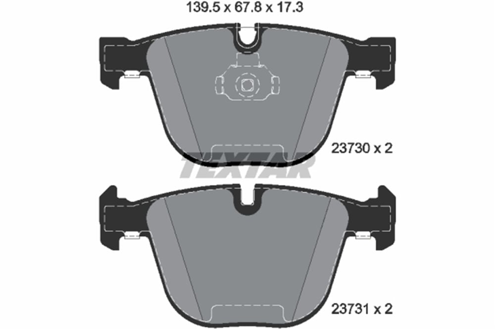 TEXTAR 2373001 - Fren Balatasi Arka - Bmw X5-x6-90-60-63