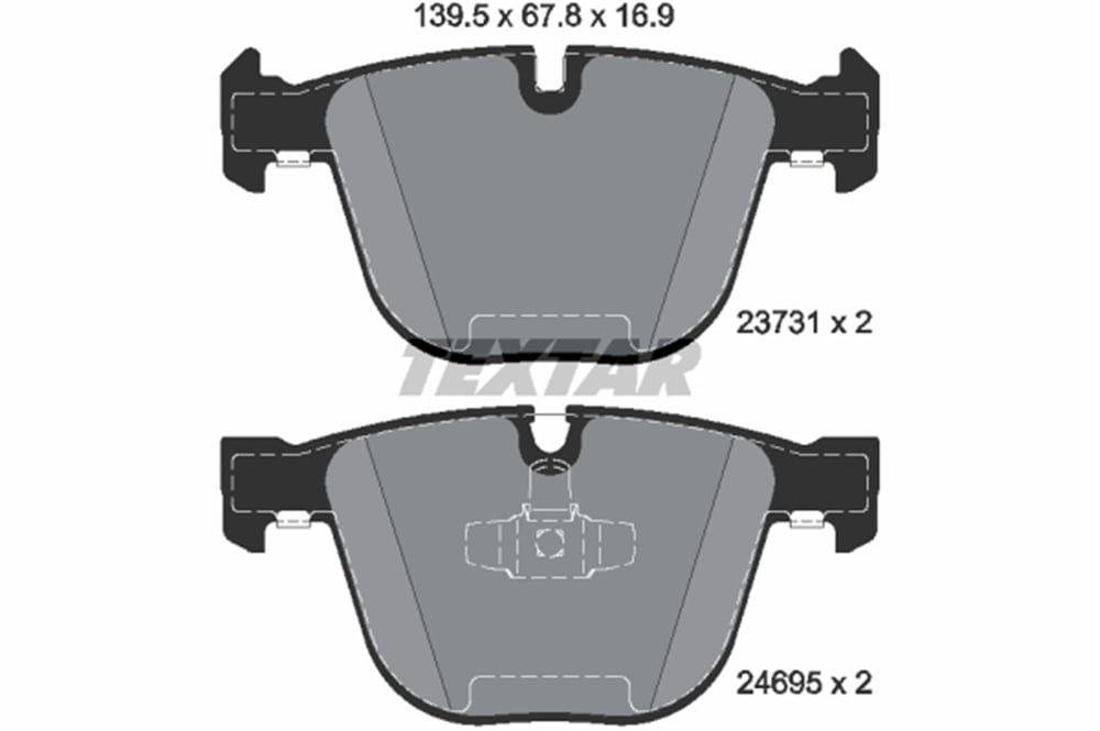 TEXTAR 2373101 - Fren Balatasi Arka - Bmw F07-f01-f02-f04