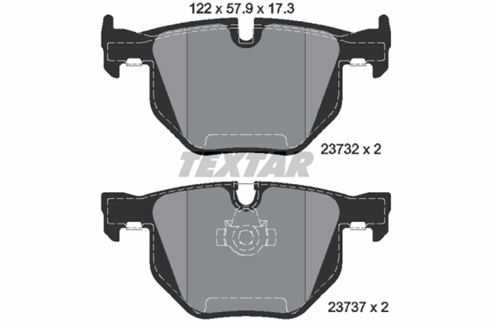 TEXTAR 2373201 - Fren Balatasi Arka - Bmw E60-e61-e63-e64
