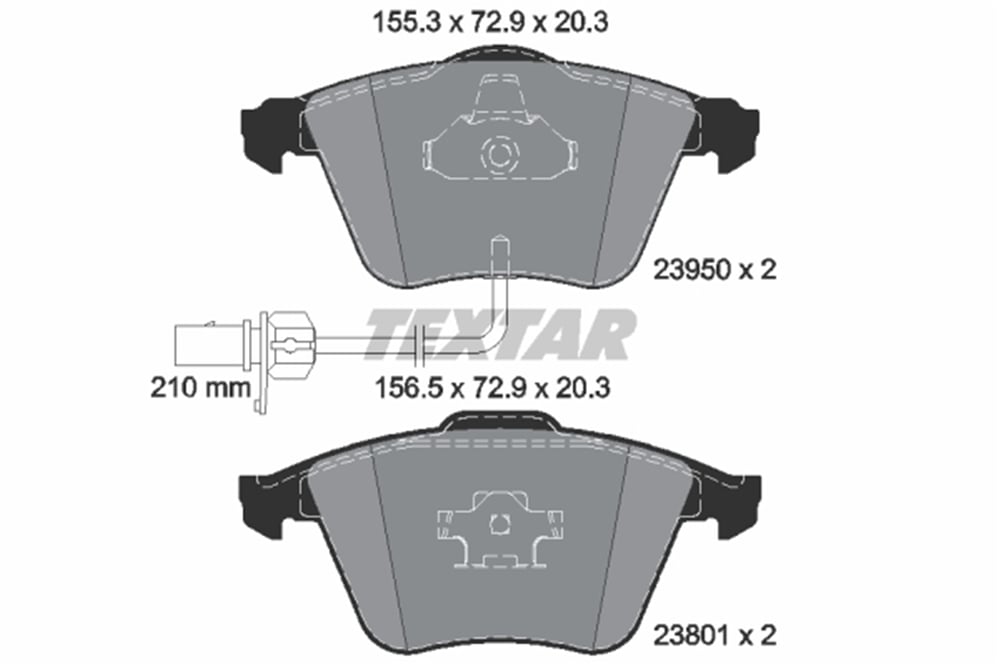TEXTAR 2395001 - Fren Balatasi Ön - Vw A4-a6