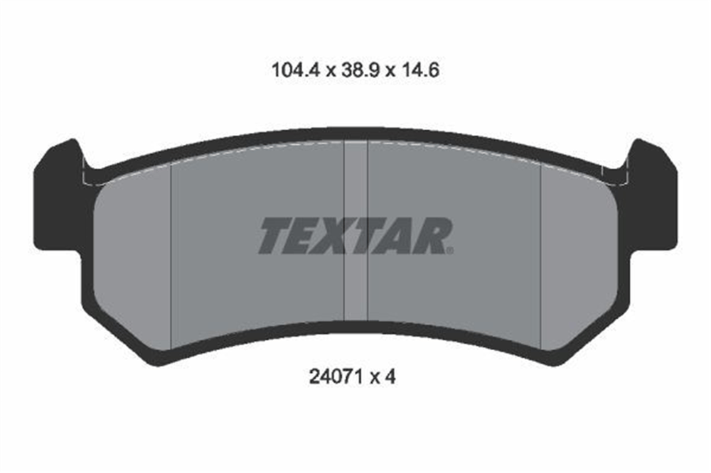 TEXTAR 2407101 - Fren Balatasi Arka - Opel Lacetti