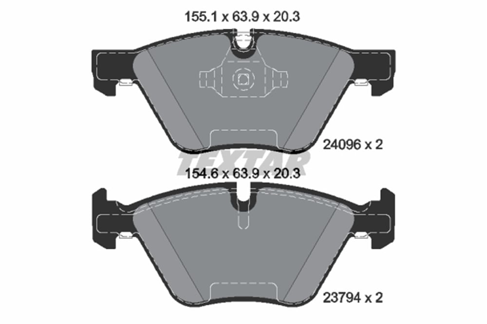 TEXTAR 2409601 - Fren Balatasi Ön - Bmw E81-e82-e87-e88-e90-e91-e92-e93