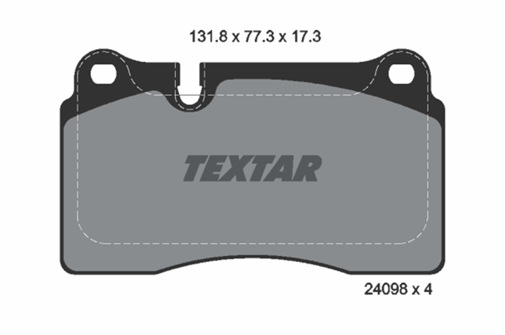 TEXTAR 2409801 - Fren Balatasi Ön - Vw Touareg-q7-cayenne