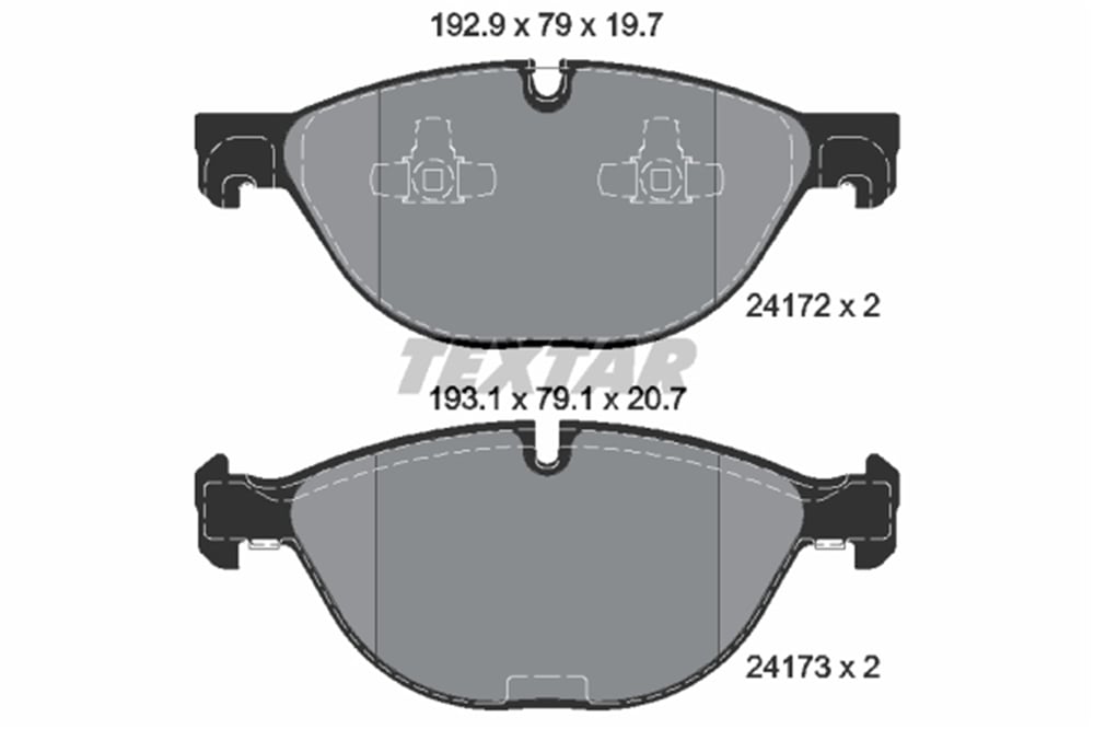 TEXTAR 2417201 - Fren Balatasi Ön - Bmw X5 E70-x5 F15-x6 E71-x6 E72-x6 F16
