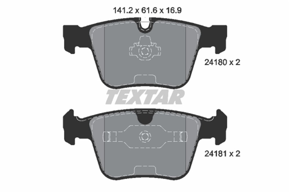 TEXTAR 2418001 - Fren Balatasi Arka - Mercedes 164-221-216-251