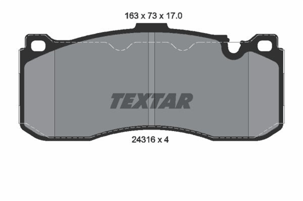 TEXTAR 2431601 - Fren Balatasi Ön - Bmw E81-e82-e87-e88-e90-e91-e92-e93