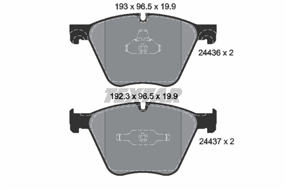 TEXTAR 2443601 - Fren Balatasi Ön - Bmw X5 E70 Lci - X5 F15 - X6 E71-72