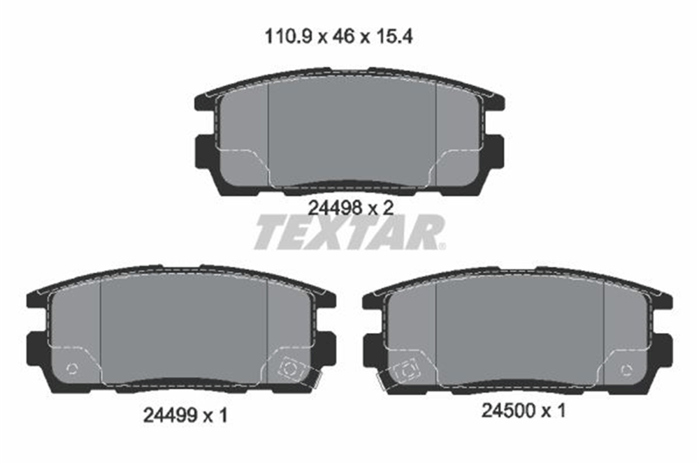 TEXTAR 2449801 - Fren Balatasi Arka - Opel Captiva Antara