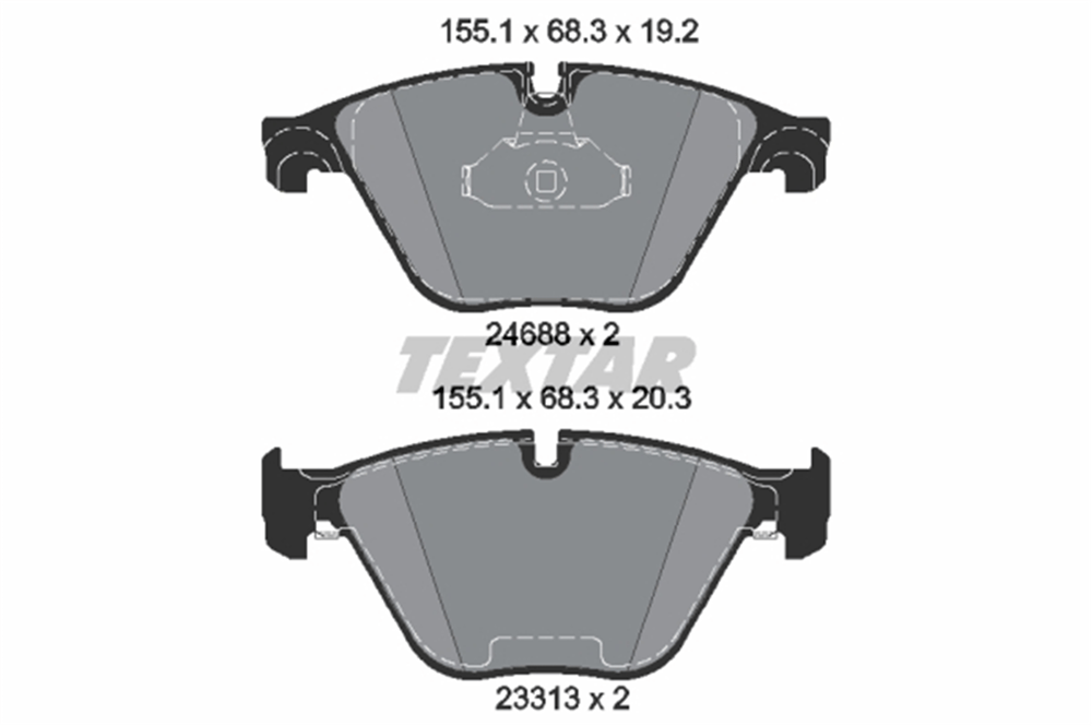 TEXTAR 2468801 - Fren Balatasi Ön - Bmw F06-f10-f11-f18-f12-f13