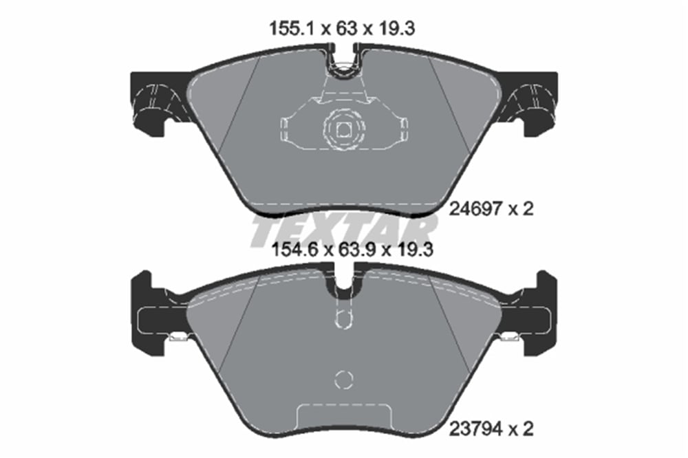 TEXTAR 2469701 - Fren Balatasi Ön - Bmw F10-f10 Lci-f11-f11 Lci-f18-f18 Lci