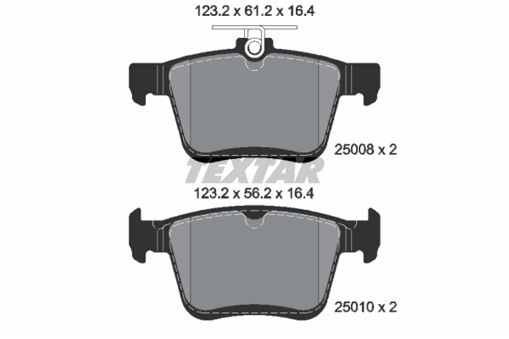 TEXTAR 2500801 - Fren Balatasi Arka - Vw Golf7-a3-leon-passat