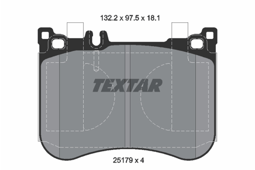TEXTAR 2517901 - Fren Balatasi Ön - Mercedes 222-217-231