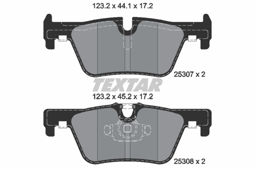 TEXTAR 2530701 - Fren Balatasi Arka - Bmw F20-f20 Lci-f21-f21 Lci-f22-f22 Lci-f23-f23 Lci-f30-f30 Lci-f31-f31 Lci-f34 Gt-f34 Gt Lci-4f32-f32 Lci-f33-f33 Lci-f36-f36 Gran Coupe -f36 Gran Coupe Lci