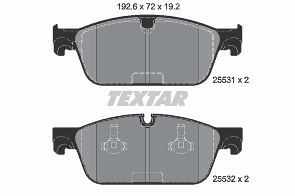TEXTAR 2553101 - Fren Balatasi Ön - Mercedes W166-292