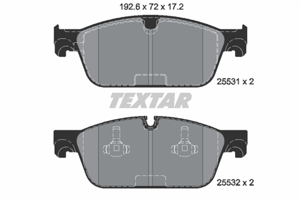TEXTAR 2553103 - Fren Balatasi Ön - Mercedes W166-292
