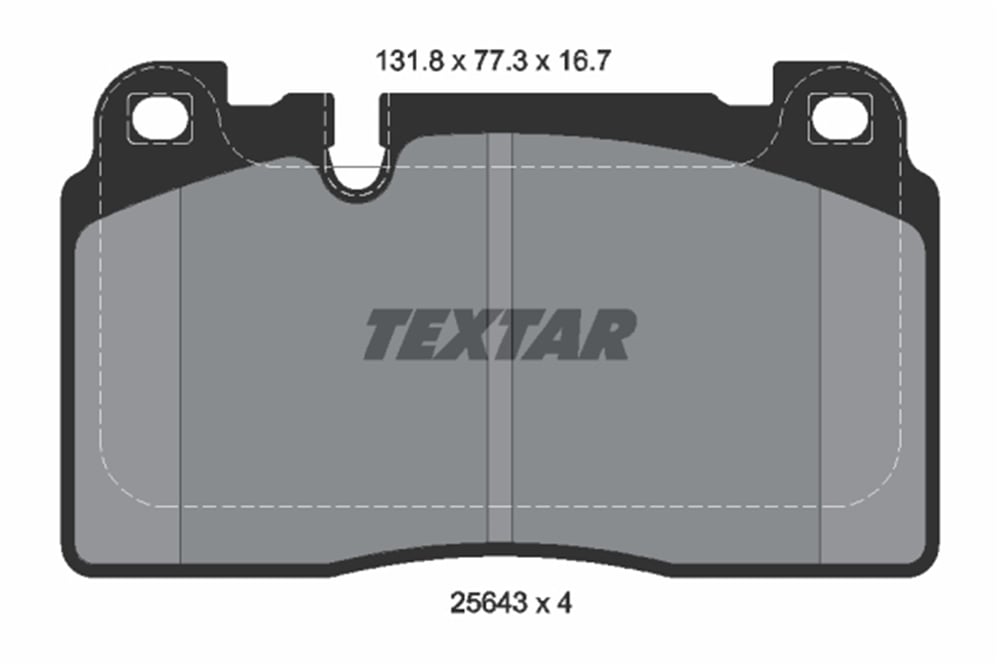 TEXTAR 2564305 - Fren Balatasi Ön - Vw A6-a7-q5