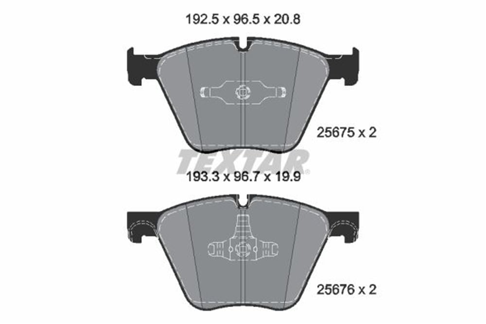 TEXTAR 2567501 - Fren Balatasi Ön - Bmw F01-f02-f04