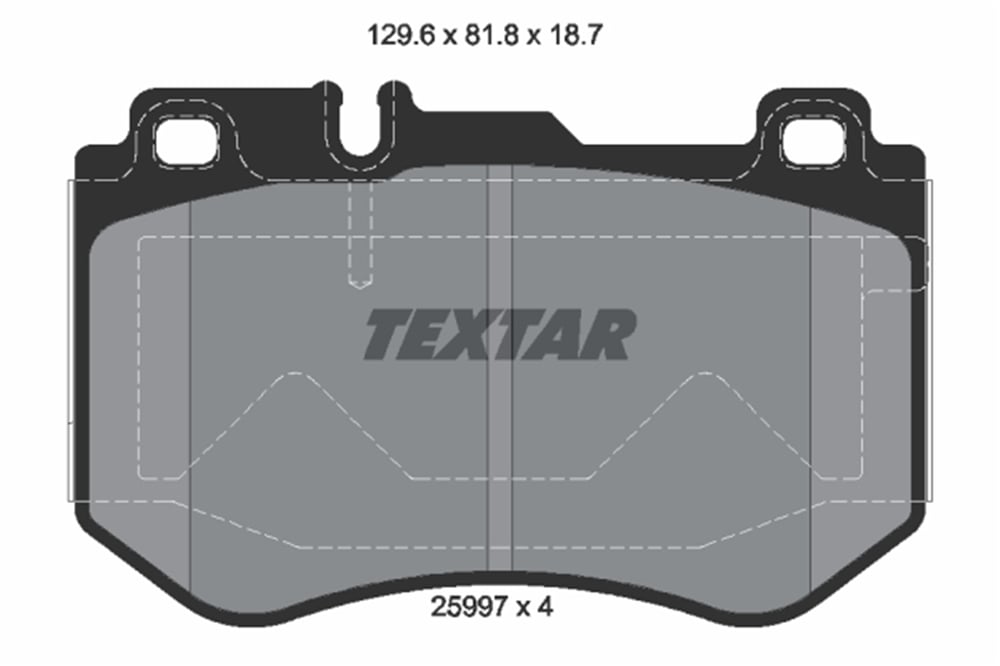 TEXTAR 2599701 - Fren Balatasi Ön - Mercedes W205-213