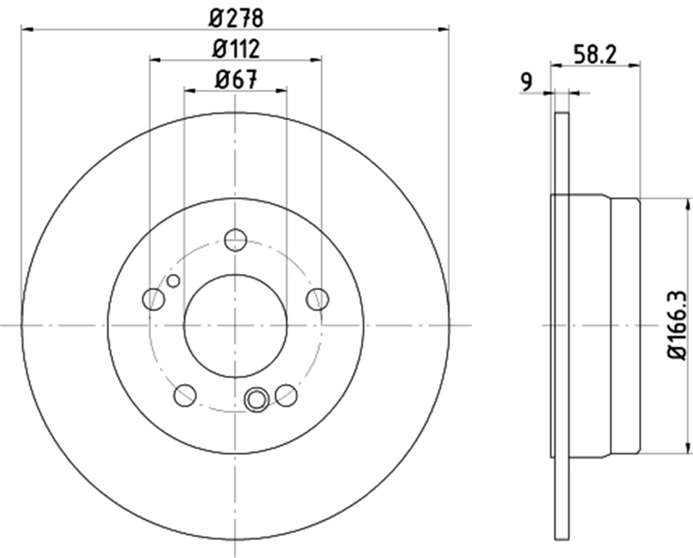 TEXTAR 92058000 - Fren Diski Arka - Mercedes W129
