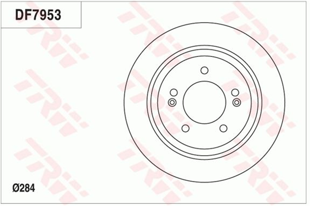 TRW DF7953 - Fren Diski Arka - Kore Ioniq/i30/ceed/xceed/optima