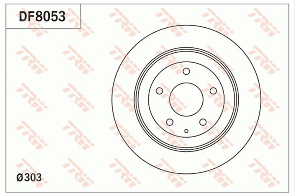 TRW DF8053 - Fren Diski Arka - Japon Cx5 (ke, Kf)