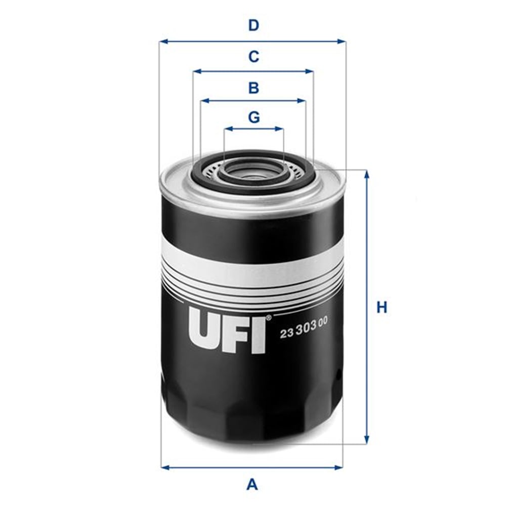 UFI 23.303.00 - Yag Filtresi - Fiat Ducato/boxer/master
