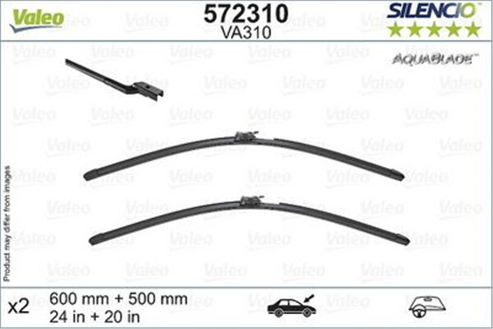 VALEO 572310 - Silecek Süpürgesi Ön Takim - Volvo Volvo S60/v60