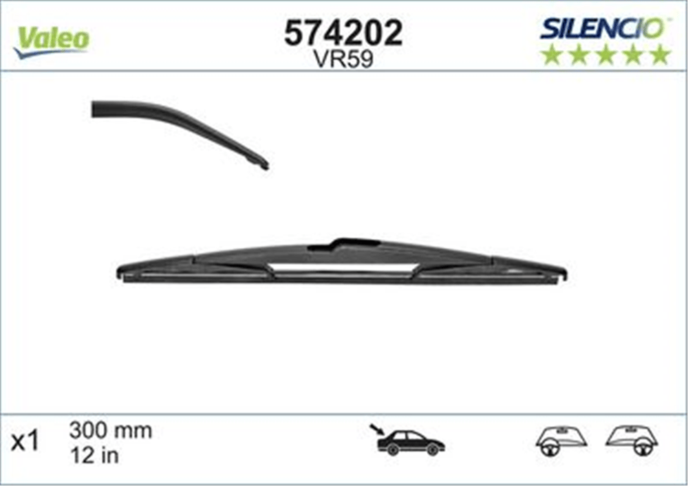 VALEO 574202 - Silecek Süpürgesi Arka - Ford Focus/fiesta