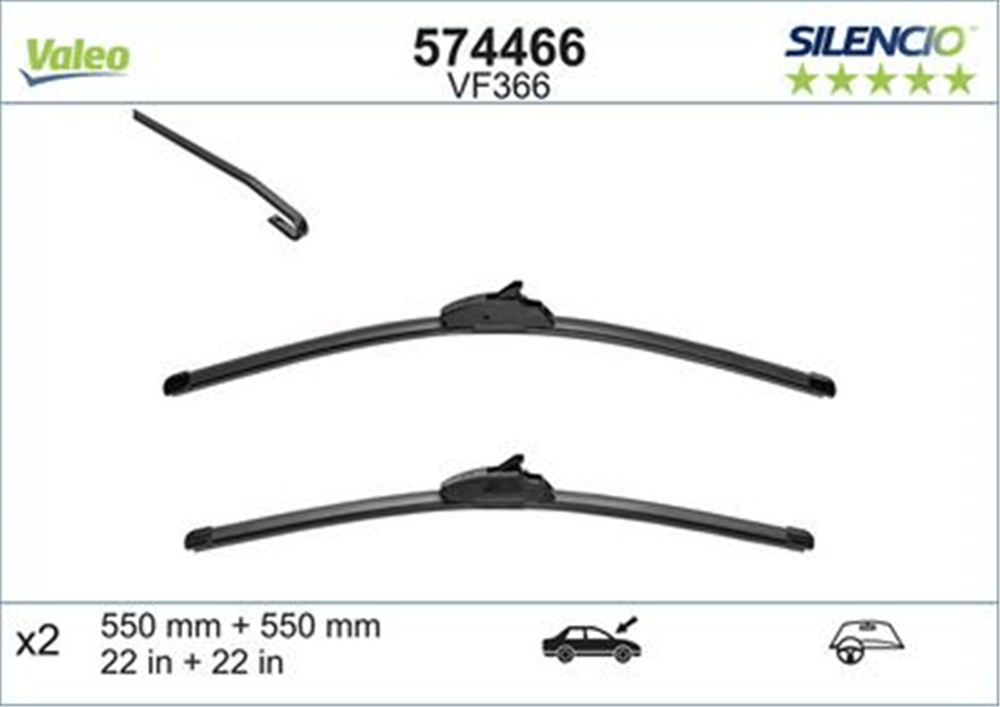VALEO 574466 - Silecek Süpürgesi Ön Takim - Bmw Land Rover Range Rover Iii-iv-sport