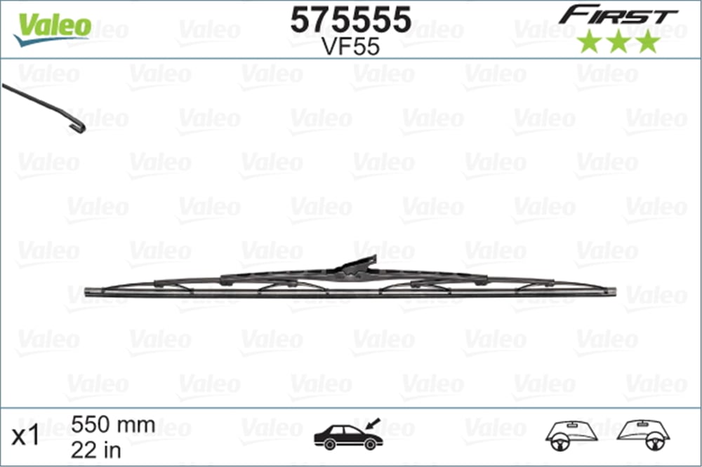 VALEO 575555 - Silecek Süpürgesi Ön - Fiat Tüm Modeller
