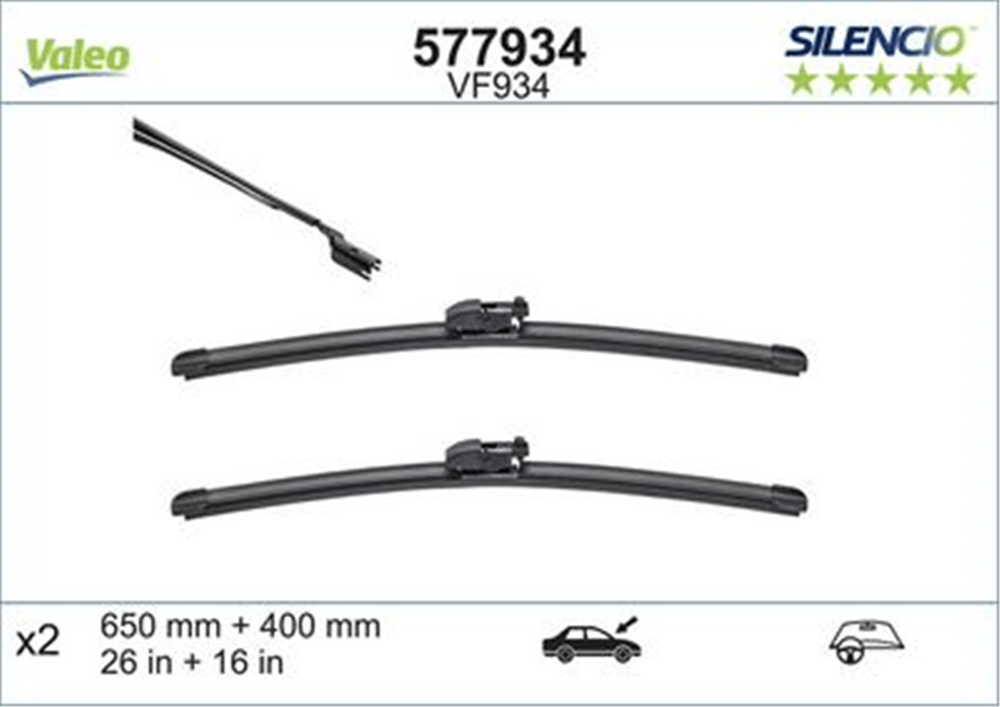 VALEO 577934 - Silecek Süpürgesi Ön Takim - Japon C-hr