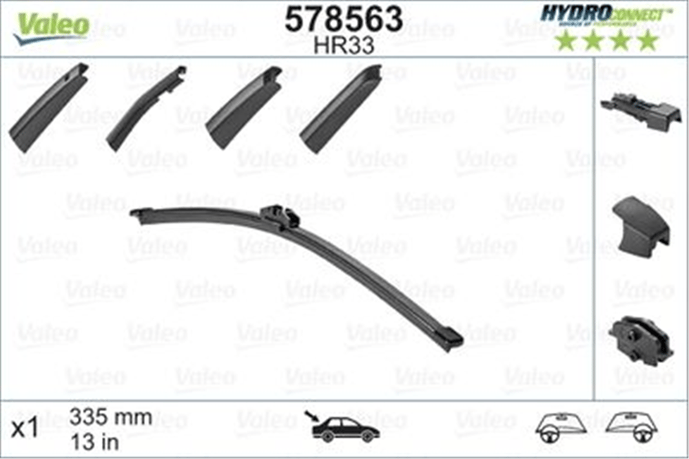 VALEO 578563 - Silecek Süpürgesi Arka - Bmw X1 E84-x1 F48-x3 F25