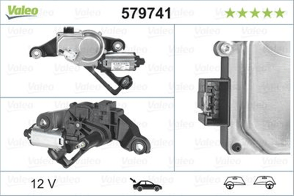 VALEO 579741 - Silecek Motoru Arka - Bmw E81-e87