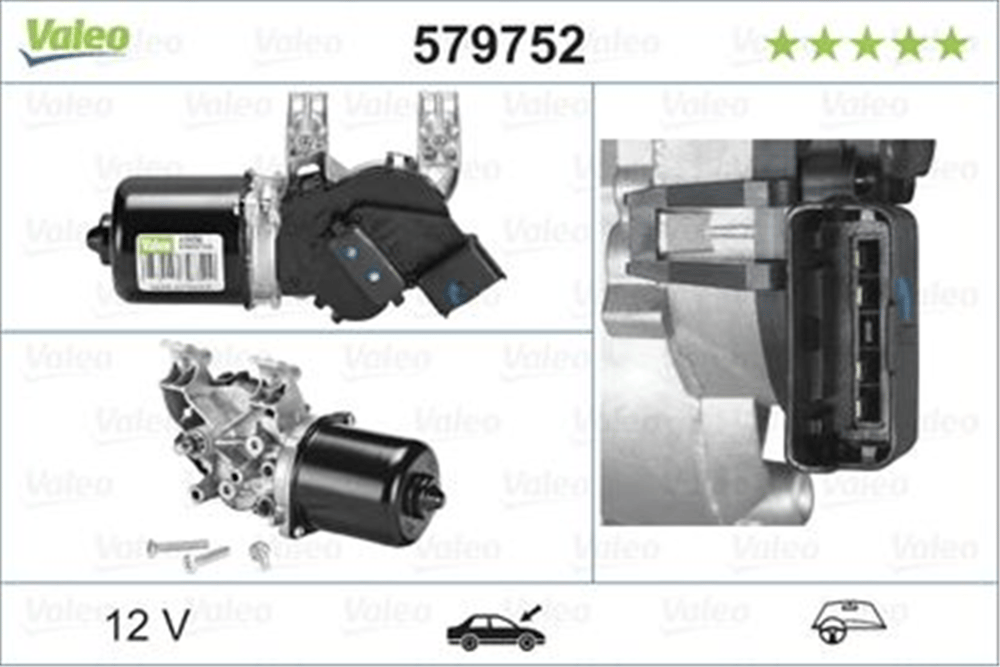 VALEO 579752 - Silecek Motoru Ön - Psa C2/c3