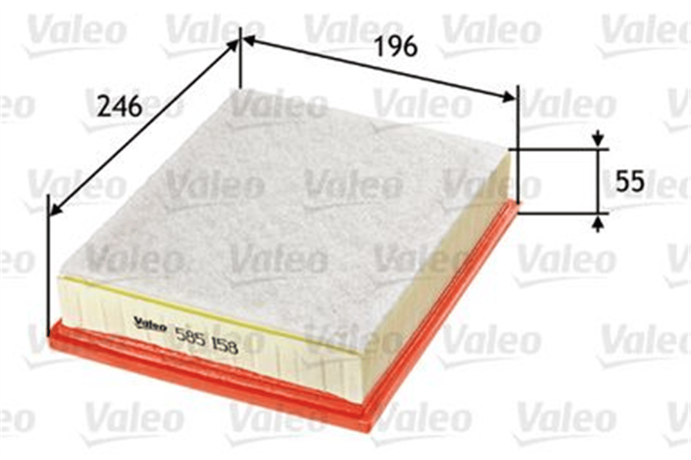 VALEO 585158 - Hava Filtresi - Renault Laguna Iii/latitude