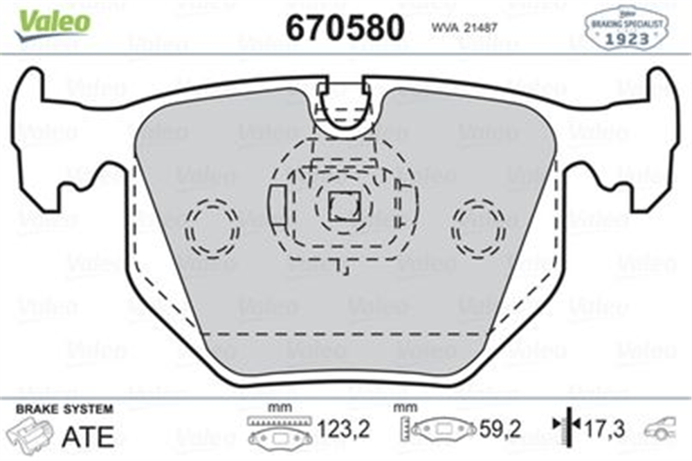 VALEO 670580 - Fren Balatasi Arka - Bmw Land Rover Range Rover Iii -e38-x5 E53