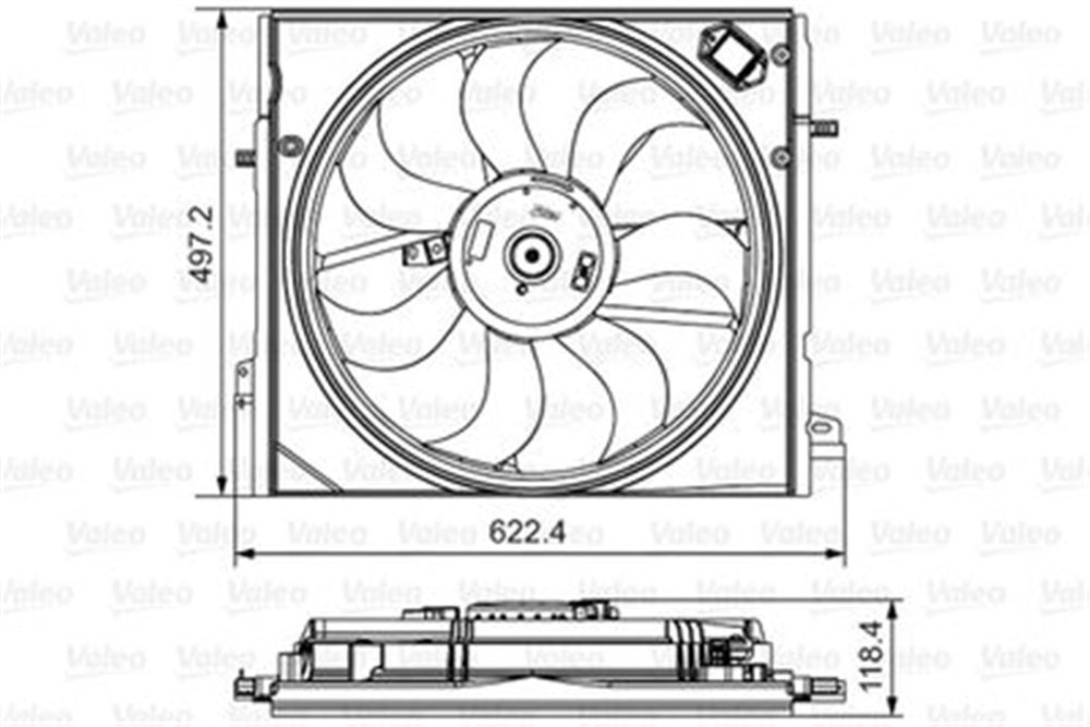VALEO 698582 - Fan Motoru - Japon Qashqai (j11) : Kadjar 15-