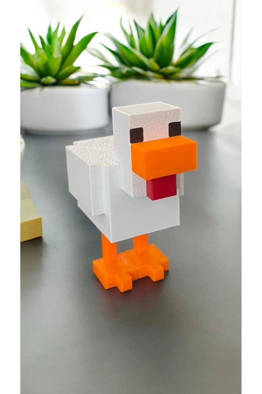 Blok Ve Pixel Temalı Tavuk Oyun Figürü 6 Cm