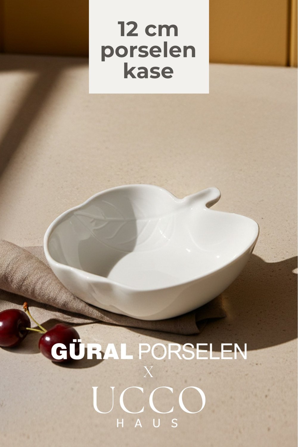 12 cm Porselen Kase Çerezlik Kahvaltılık Meyve Tabağı Tatlı Sunum Tabağı Kahvaltılık Tabak