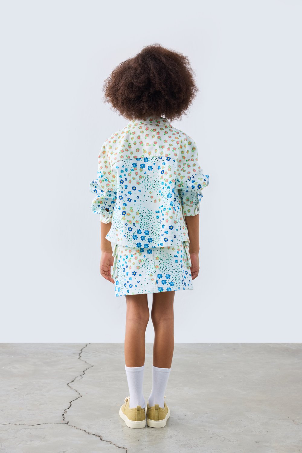 Little Bloom Gabardin Etek