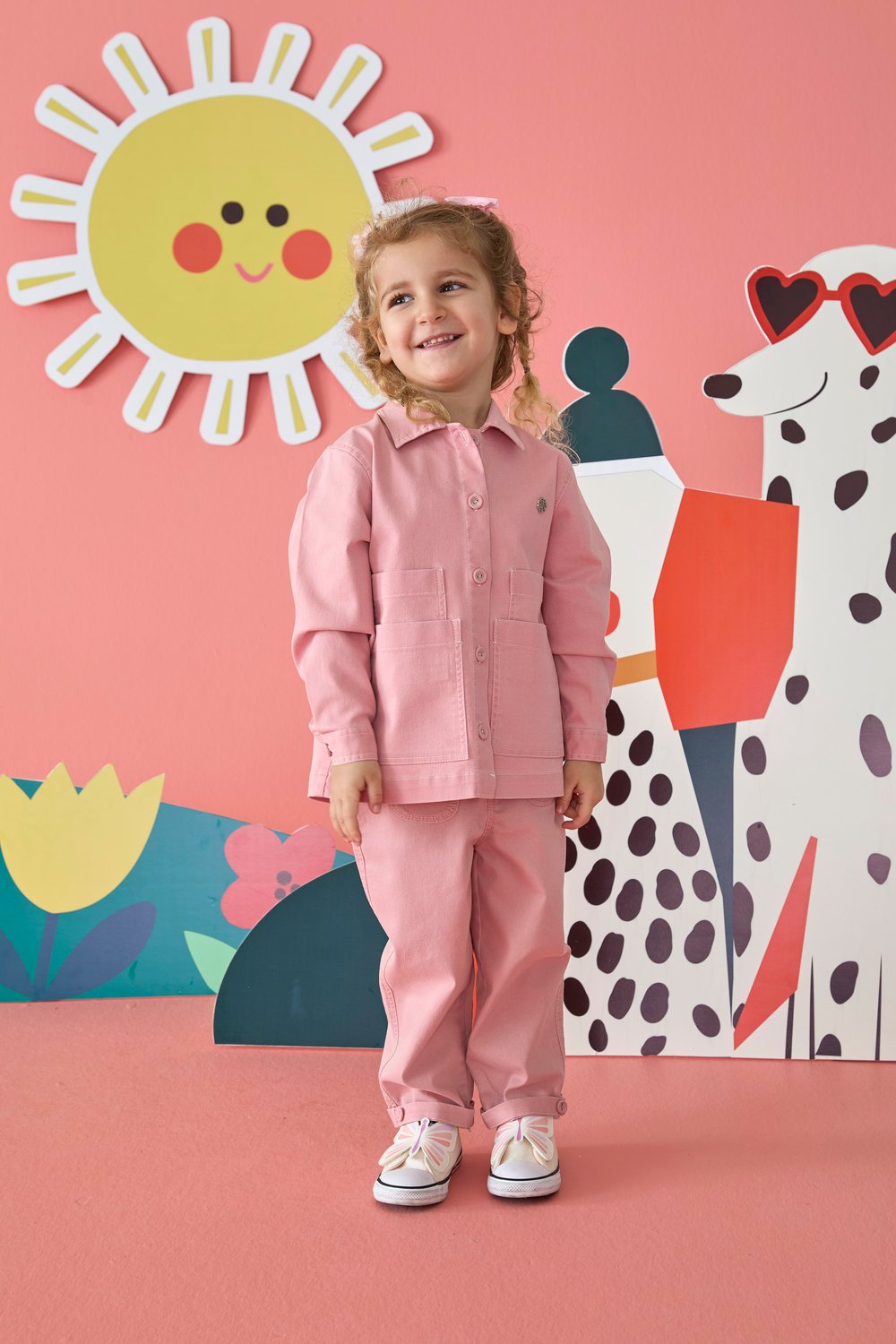 Pembe Denim Ceket