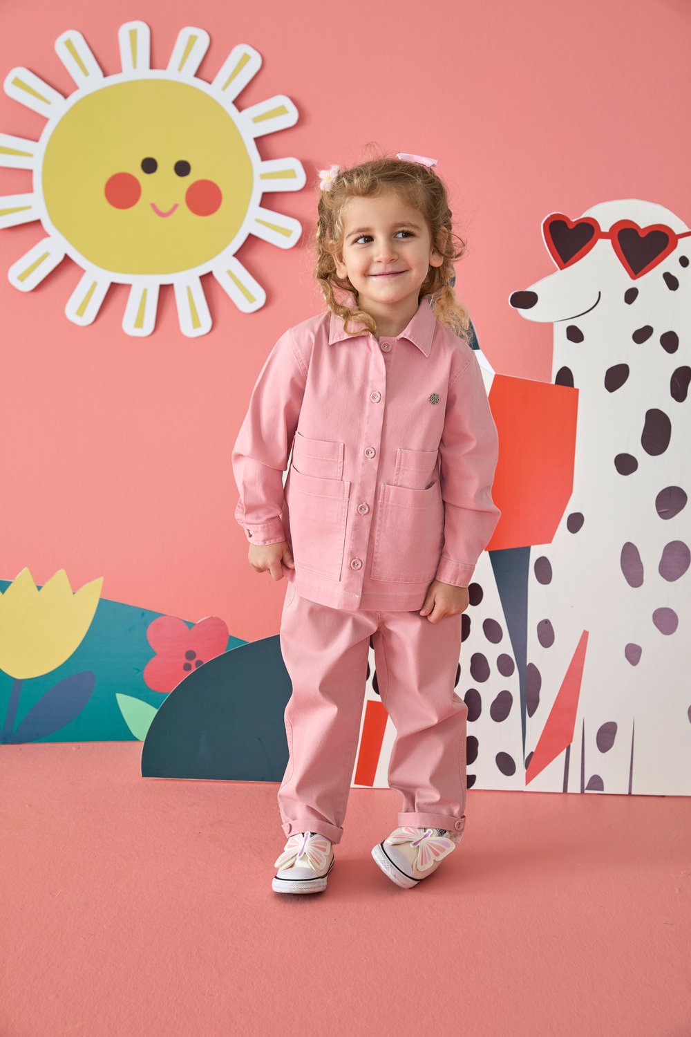 Pembe Denim Ceket
