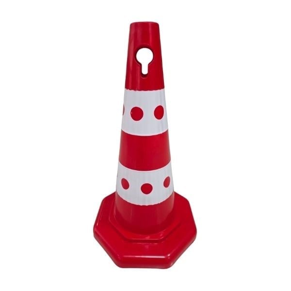 50 cm Benekli Reklam Konisi – Ekonomik Reklam Dubası