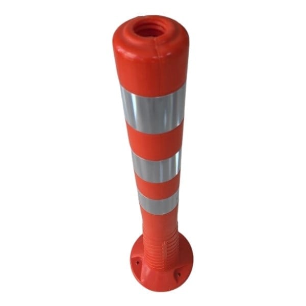 70 cm TPU Esnek Delinatör – Turuncu Şerit Ayırıcı Plastik Duba