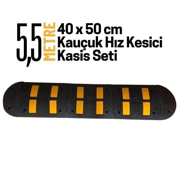 5,5 Metre Kauçuk Hız Kesici Kasis Seti 40x50 cmHYL4050K-555,5 Metre Kauçuk Hız Kesici Kasis Seti 40x50 cm