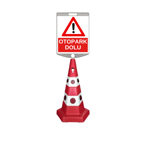Otopark Dolu Levhalı Kedi Gözlü Reklam Konisi650506 -ZT945 S -25 TYOtopark Dolu Levhalı Kedi Gözlü Reklam Konisi Ağırlıklı
