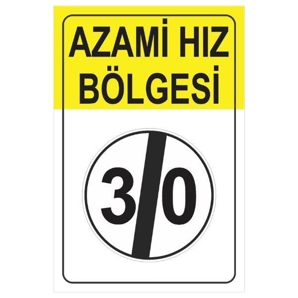 Azami Hız Sınırlaması Sonu LevhasıTT-33b-30Azami Hız Sınırlaması Sonu Levhası TT-33b
