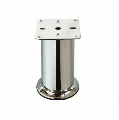 Alttan Ayarlı Bingolu Metal Ayak 5 cm Krom - Orta Destek Ayak, Tv Ünitesi, Dolap Ayağı, Baza, Kanepe Koltuk Ayağı, Gardrop-ZİRVE HIRDAVAT