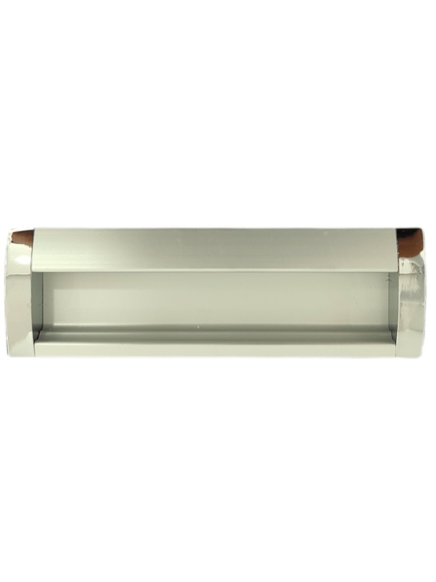 Bambu Gömme Mat Krom 192 mm Kulp Mobilya Dolap Çekmece Vestiyer Kulpları-ZİRVE HIRDAVAT